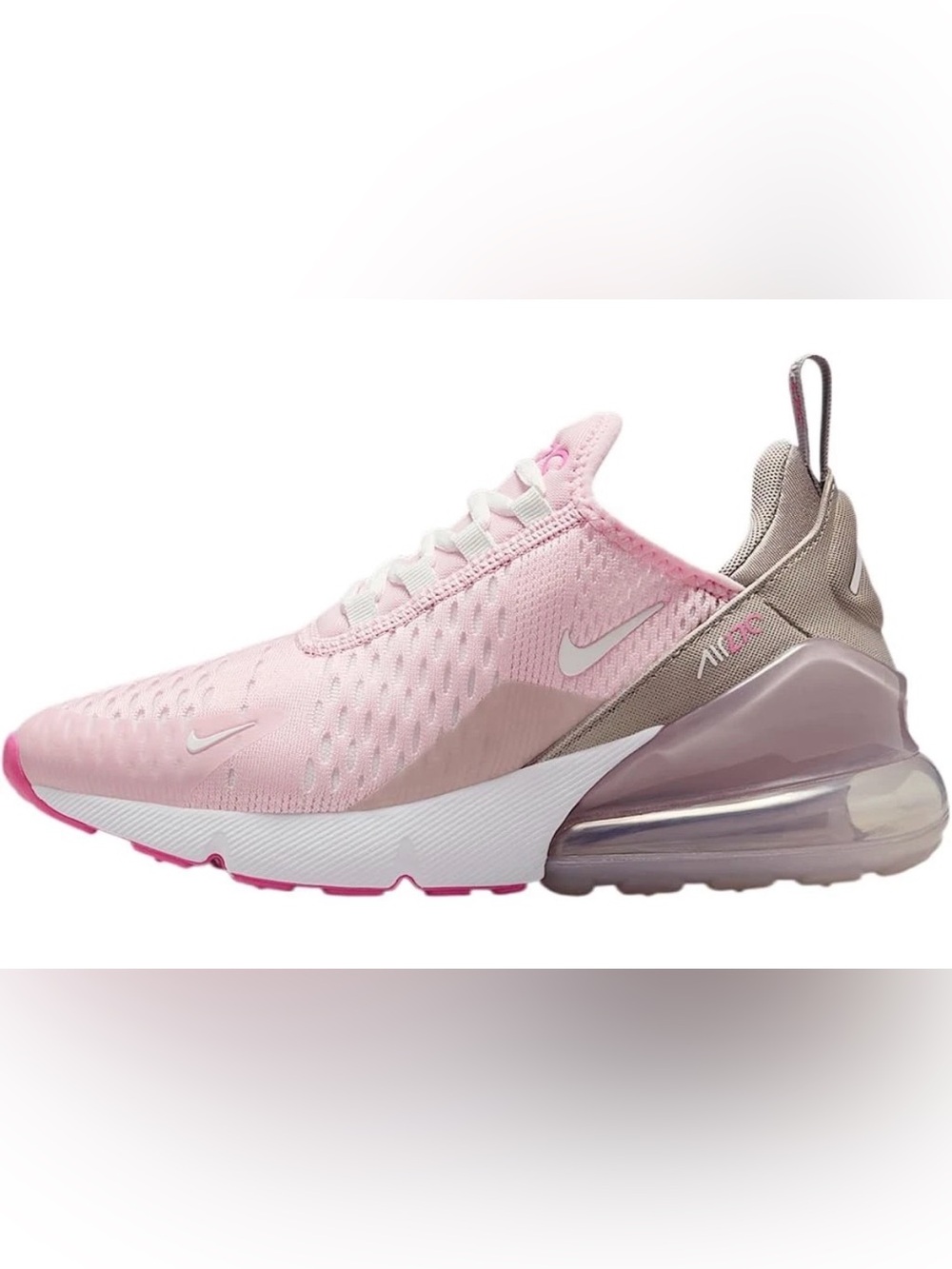 Nike 7 youth/8.5 Women's Pink Mesh Air270 Cushion Sneaker